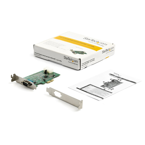 STARTECH 1-port PCI Express RS232 Serial Adapter Kaart, PCIe RS232 Serial Host Controller Kaart, PCIe naar Serieel DB9, 16950 UART
