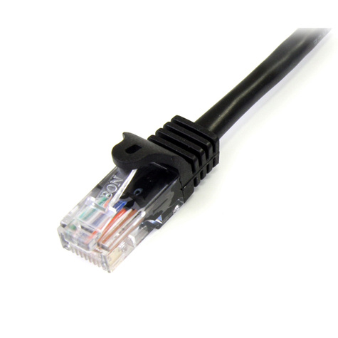 STARTECH 0,5m Cat5e Ethernet netwerkkabel met snagless RJ45 connectors - UTP kabel 50 cm zwart - Verbindingskabel