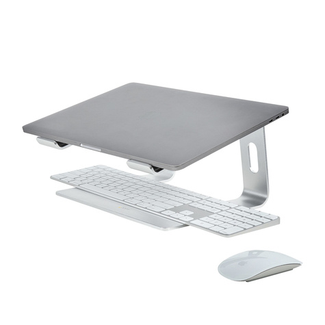 STARTECH Laptop Standaard Bureau, Aluminum, Zilver, Max 5kg