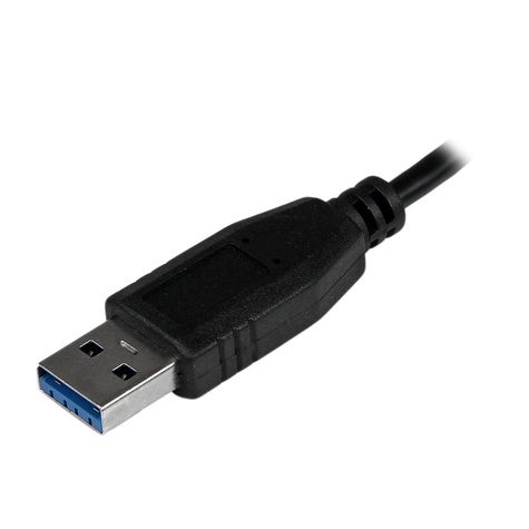 STARTECH Draagbare 4-poorts SuperSpeed USB 3.0 hub zwart - Hub - 4 x SuperSpeed USB 3.0