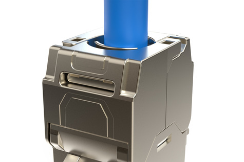 DIGITUS CAT 6A compacte behuizing Keystone-module, afgeschermd, aansluiting zonder gereedschap, 8 stuks.