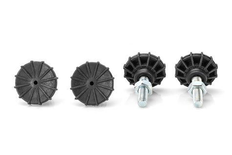 DIGITUS Stelvoeten voor netwerk- en serverbehuizingen in hoogte verstelbaar, set = 4 stuks