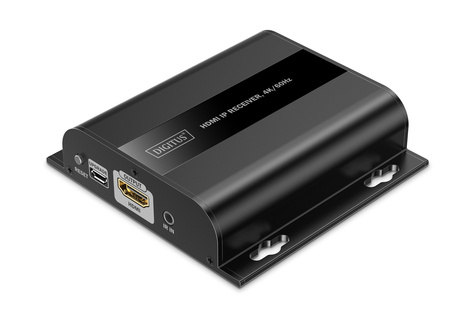 DIGITUS HDMI ontvanger voor DS-55351, 4K/60Hz 120/200 m, één-op-veel, CAT, zwart