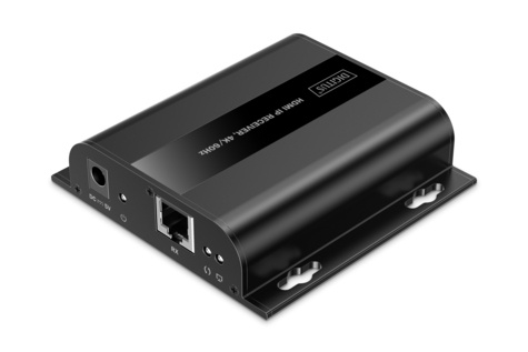 DIGITUS HDMI ontvanger voor DS-55351, 4K/60Hz 120/200 m, één-op-veel, CAT, zwart