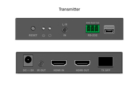 DIGITUS HDMI Vezelverlengerset 4K/60Hz, 40 km/300 m, zwart