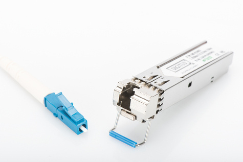 DIGITUS 1,25 Gbps SFP-module, enkelvoudige modus, BiDi LC Simplex, Tx1310nm/Rx1550nm, tot 20km