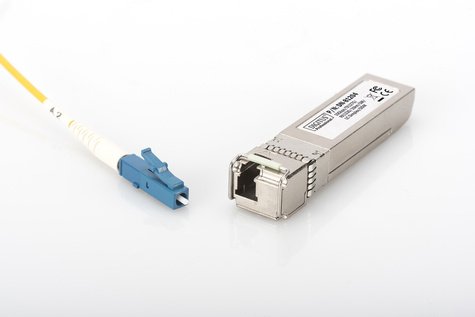 DIGITUS 10G SFP+ module, singlemode, BiDi, DDM LC Simplex-connector, Tx1270/Rx1330, tot 10 km