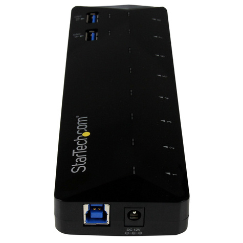 STARTECH 10-Poorts USB 3.0 Hub met oplaad en sync poort - 2 x 1.5A poorten - Desktop USB Hub en Fast Charging oplaadstation