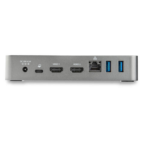 STARTECH USB-C docking station - dual HDMI monitor - 60 W PD - Mac en Windows - 1x USB-C en 3x USB-A - 1080p (DK30CHHPDEU) - Dockingstation