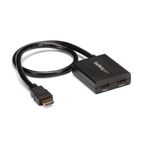 STARTECH 4K HDMI 2-poorts videosplitter 1x2 HDMI splitter Gevoed door USB-kabel of voedingsadapter 4K 30 Hz