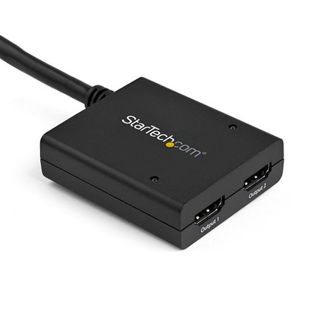 STARTECH 4K HDMI 2-poorts videosplitter 1x2 HDMI splitter Gevoed door USB-kabel of voedingsadapter 4K 30 Hz