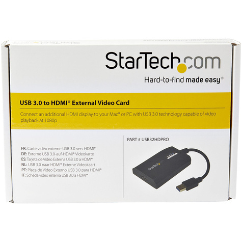 STARTECH USB 3.0 naar HDMI externe Multi-Monitor grafische videoadapter voor Mac/ pc ? DisplayLink gecertificeerd - HD 1080p
