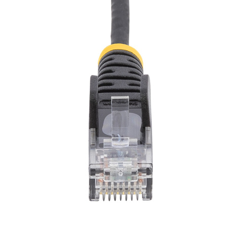 STARTECH 1 m CAT6 kabel - slanke CAT6 netwerkkabel - zwart - Snagless RJ45 connector - Gigabit Ethernet kabel