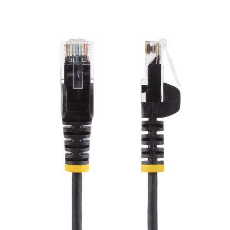 STARTECH Cable - Black Slim CAT6 Patch Cord 1.5m