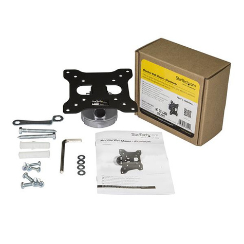 STARTECH Muurbeugel voor VESA monitor of platte tv - aluminium - monitor arm voor flat screens tot 27" en 15 kg