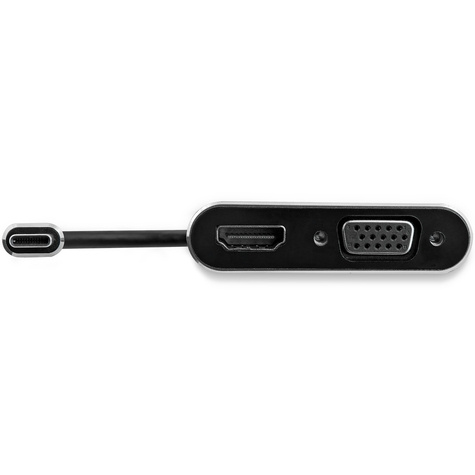 STARTECH USB-C naar VGA en HDMI adapter - aluminium - 2-in-1 USB-C multiport adapter