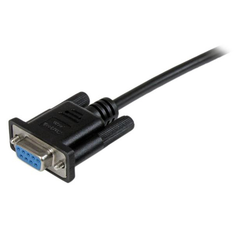 STARTECH 1 m zwarte DB9 RS232 seri�le nullmodemkabel F/F - Nulmodem-kabel - DB-9 (V) naar DB-9 (V) - 1 m