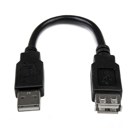 STARTECH STARTECH 15cm USB 2.0 Verlengkabel A naar A - M/F - USB-verlengkabel - USB (M) naar USB (V)