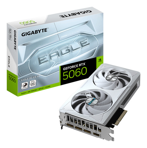 Gigabyte 5060 RTX EAGLE OC ICE 8GB/3xDP/HDMI - Wit