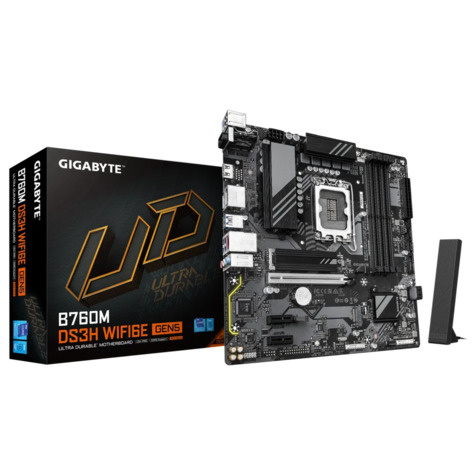 Gigabyte Gigabyte B760M DS3H WiFi6e GEN5      (B760,S1700,mATX,DDR5)