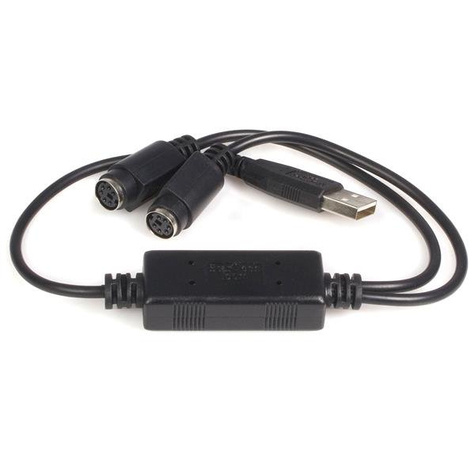 STARTECH StarTech.com USB naar PS2 Toetsenbord en Muis Adapter - Adapter voor toetsenbord / muis - USB - voor P/N: PS2UTPEXT, SV221MICRO, SV211KA