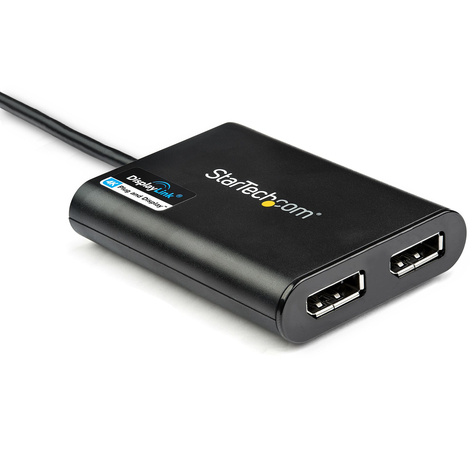 STARTECH USB 3.0 to Dual DisplayPort Adapter 4K 60Hz, DisplayLink Certified, Video Converter with External Graphics Card
