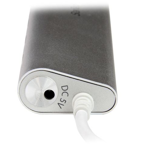 STARTECH 7 Poorts compacte USB 3.0 hub met geintegreerde kabel - aluminium USB hub - zilver