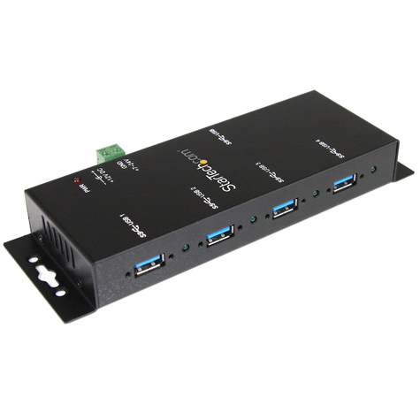 STARTECH 4-poorts industriële USB 3.0 Hub - monteerbaar - Hub - 4 x SuperSpeed USB 3.0 - desktop - gelijkstroom
