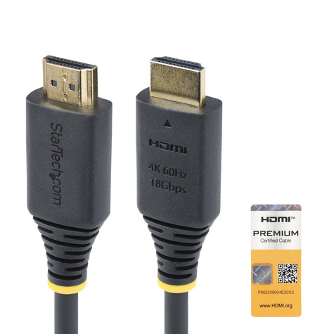 STARTECH 1.6ft Premium Certified HDMI Cable 4K60