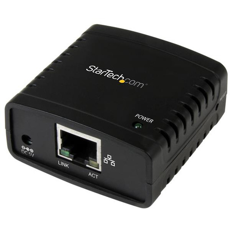 STARTECH STARTECH 10/100 Mbit/s Ethernet naar USB 2.0 netwerk LPR Printserver - USB print server met 10Base-T/100Base-TX