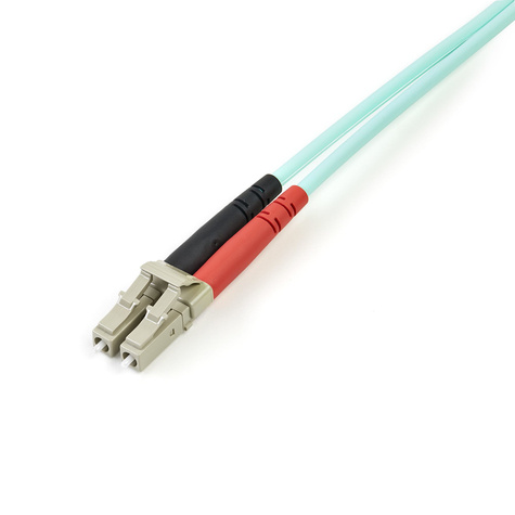 STARTECH 2m Fiber Optic Cable - 10 Gb Aqua - Multimode Duplex 50/125 - LSZH - LC/LC - OM3 - LC to LC Fiber Patch Cable
