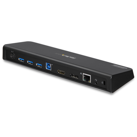 STARTECH USB 3.0 Dock, Dual Monitor met HDMI  4K DisplayPort, USB 3.0 naar 4x USB-A, Ethernet, HDMI en DP