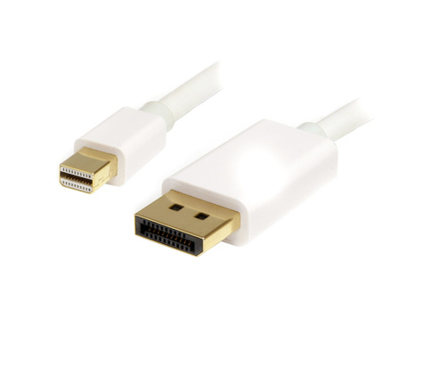 STARTECH 2 m witte Mini DisplayPort?-naar-DisplayPort 1.2 adapterkabel M/M - DisplayPort 4k - DisplayPort kabel