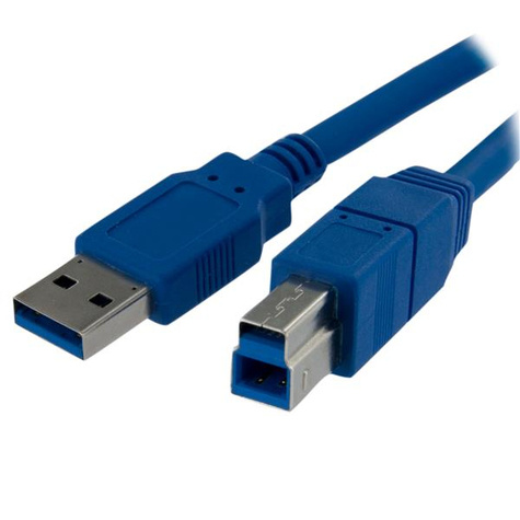 STARTECH 1 m SuperSpeed USB 3.0-kabel A-naar-B - M/M - USB-kabel - USB Type B (M) naar USB type A (M) - USB 3.0 - 1 m - gevormd - zwart