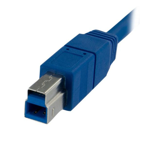 STARTECH 1 m SuperSpeed USB 3.0-kabel A-naar-B - M/M - USB-kabel - USB Type B (M) naar USB type A (M) - USB 3.0 - 1 m - gevormd - zwart