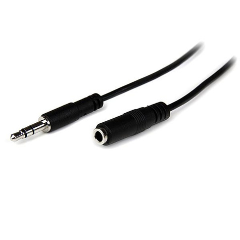 STARTECH STARTECH 1m Slanke 3,5mm Stereo Audio Verlengkabel - M/F - Verlengkabel voor audio - mini-phone