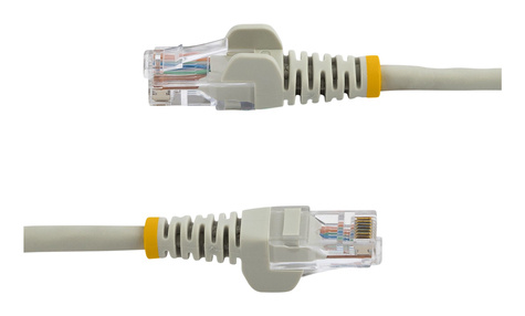 STARTECH Cat5e patchkabel met snagless RJ45 connectors - Verbindingskabel - RJ-45 (M) naar RJ-45 (M) - 3 m - UTP - CAT 5e - gevormd, zonder haken - grijs