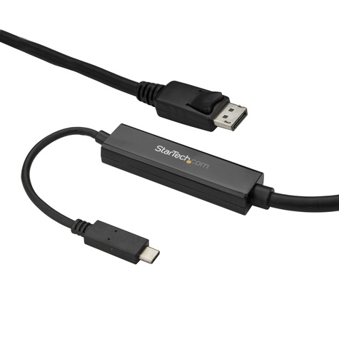 STARTECH USB C naar DisplayPort kabel - 3m - zwart - 4K 60Hz - Thunderbolt 3 compatibel - USB C kabel