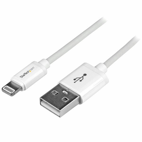 STARTECH 1 m witte Apple 8-polige Lightning-connector-naar-USB-kabel voor iPhone / iPod / iPad