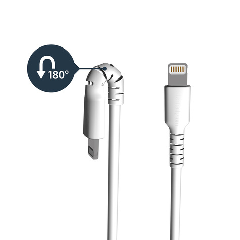 STARTECH Premium USB-A naar Lightning Kabel 1m Wit - USB Type A naar Lightning Charge & Sync Oplaadkabel
