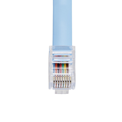 STARTECH 1,80 m Cisco Console Rollover kabel- RJ45 M/M - Netwerkkabel - RJ-45 (M) naar RJ-45 (M) - 1.8 m - gevormd, vlak - blauw