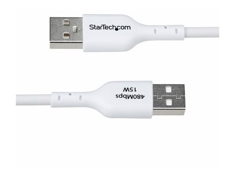 STARTECH 2m White USB-A to USB-C Charging Cable