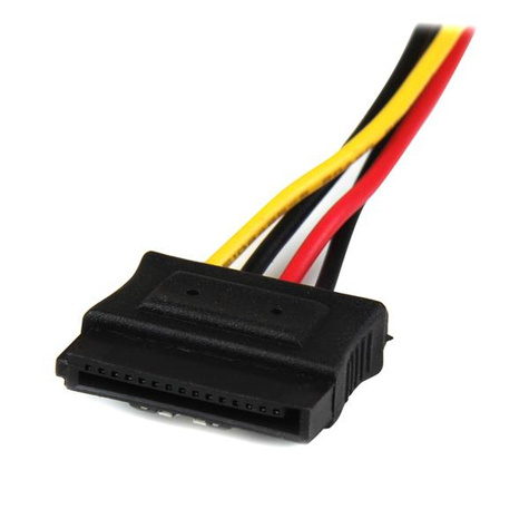 STARTECH 30cm LP4 naar 2x Vergrendelbare Y-adapter Splitterkabel SATA Voeding - 4-pin Molex naar 2x SATA - Netspanningsadapter
