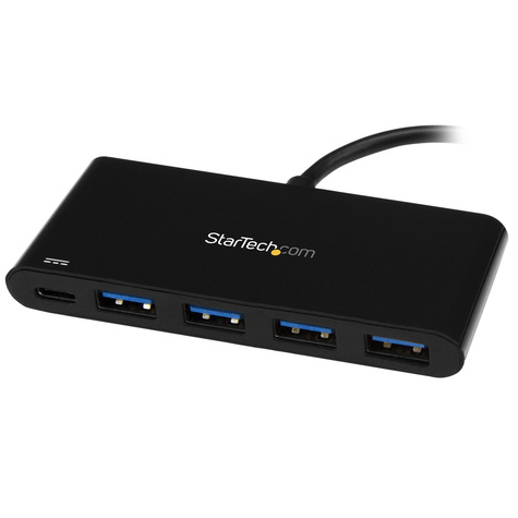 STARTECH 4 Port USB C Hub with 4 USB Type-A Ports (USB 3.0 SuperSpeed 5Gbps), 60W Power Delivery Passthrough Charging