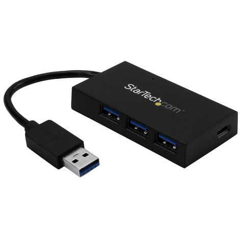 STARTECH 4 Port USB 3.0 Hub - USB Type-A met 3x USB-A en 1x USB-C Poorten (SuperSpeed 5Gbps), USB Busvoeding