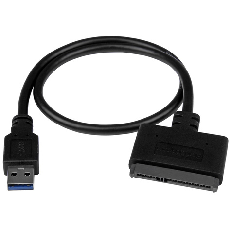 STARTECH STARTECH USB 3.1 (10 Gbps) adapterkabel voor 2,5" SATA-schijven - Controller voor opslag - 2.5" - SATA 6Gb/s - USB 3.1 (Gen 2) - zwart