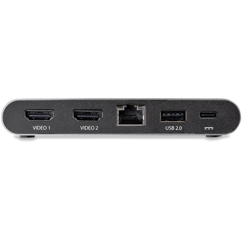 STARTECH Dual-monitor USB-C 5-in-1 multiport adapter - 2x4K HDMI - 100W PD 3.0 - Windows dock - 2 x USB-A - GbE