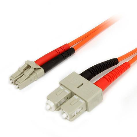 STARTECH STARTECH 1m Fiber Optic Cable - Multimode Duplex 62.5/125 - LSZH - LC/SC - OM1 - LC to SC Fiber Patch Cable
