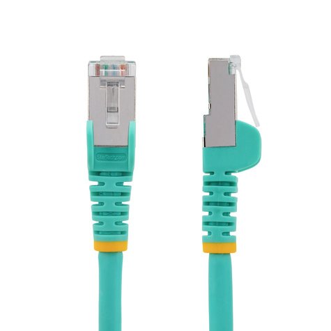 STARTECH 50cm LSZH CAT6a Ethernet Cable - Aqua