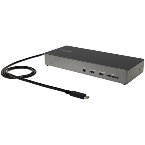 STARTECH STARTECH USB C Dock - Triple 4K Monitor USB Type-C Docking Station - 100W Power Delivery